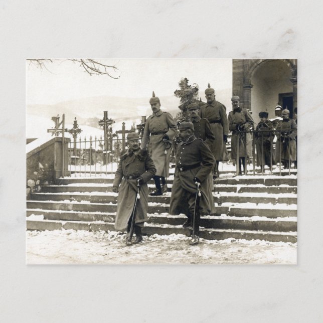 Postal Alto mando alemán de WWI (Anverso)