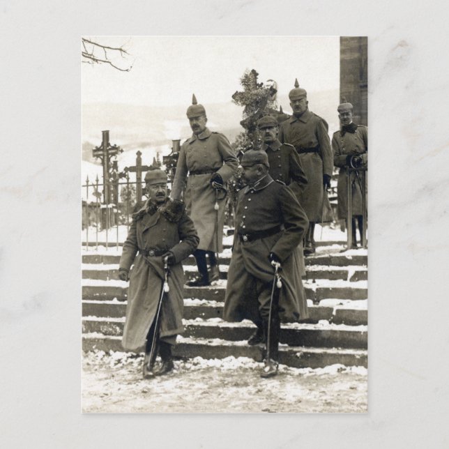 Postal Alto mando alemán de WWI (Anverso)