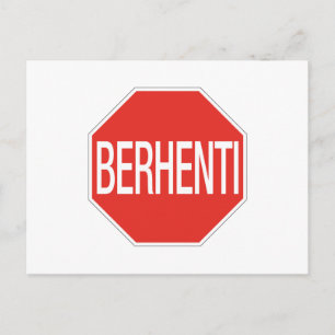 Postal Alto, Rótulo de tráfico, Malasia