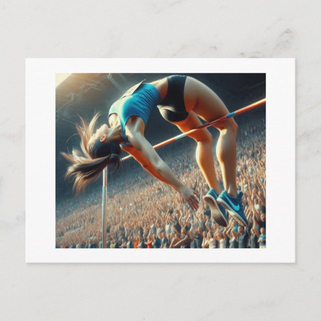 Postal Alto Saltador femenino, (Anverso)