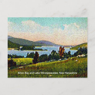 Postal Alton Bay y Lago Winnipesaukee, New Hampshire