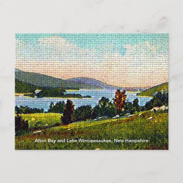Postal Alton Bay y Lake Winnipesaukee, New Hampshire (Anverso)