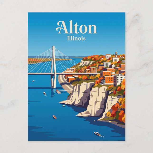 Postal Alton Illinois (Anverso)