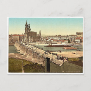 Postal Altstadt, Dresden, Sajonia, Alemania rara fotocáma