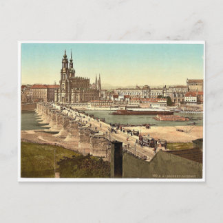 Postal Altstadt, Dresden, Sajonia, Alemania rara fotocáma