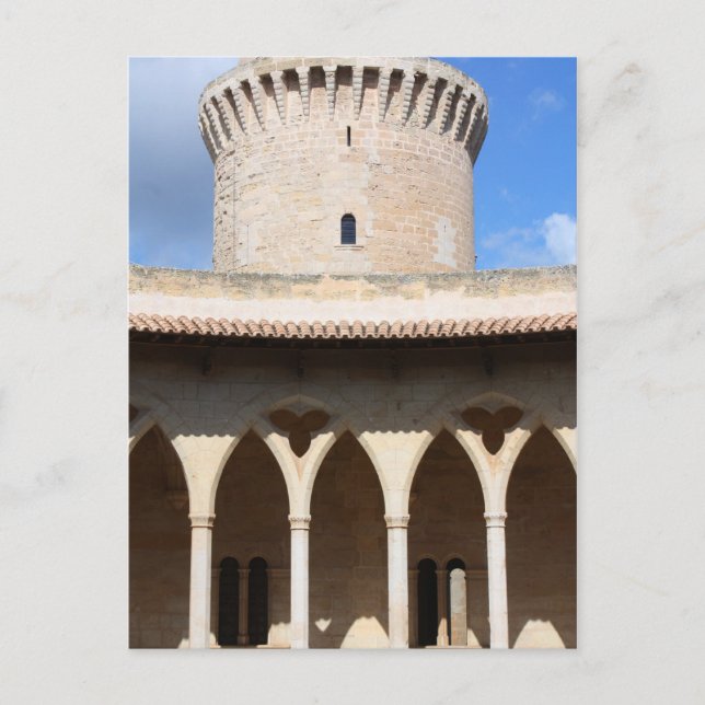 Postal Altura del castillo de Bellver (Anverso)