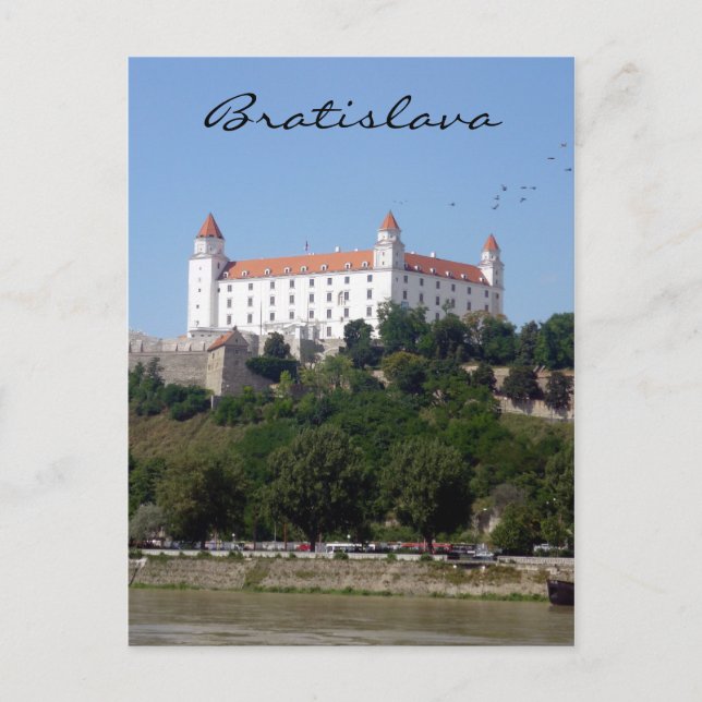 Postal altura del castillo de bratislava (Anverso)