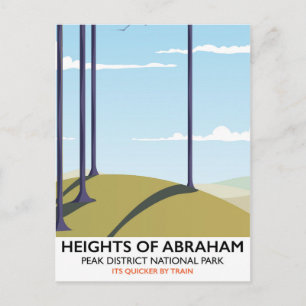 Postal Alturas de Abraham Peak District cartel ferroviari