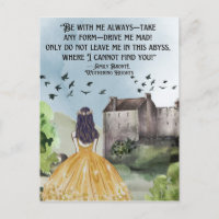 Alturas de Wuther de Acuarela Emily Bronte Cita
