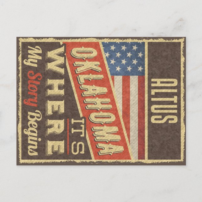 Postal Altus Oklahoma (Anverso)