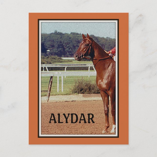 Postal Alydar Belmont toma el desfile de correos 1978 (Anverso)
