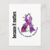 Alzheimers Enfermedad Cinta de Flores 3