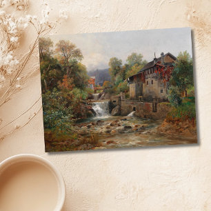 Postal "Am Mühlenbach" (Por el arroyo de Mill Stream)