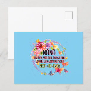 Postal Ama a las nanas Mímalas Acórralas