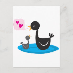 Postal ama a tu bebé swan