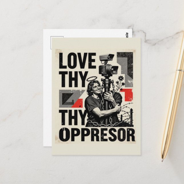 Postal Ama a tu opresor (Anverso/Reverso In Situ)