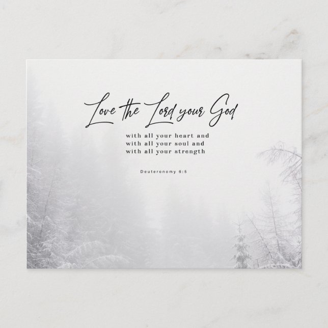 Postal Ama Al Señor Tu Dios (Anverso)