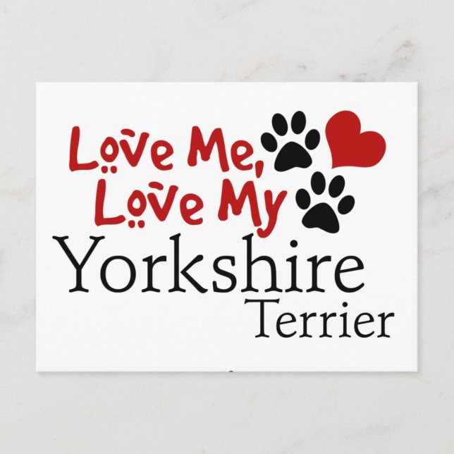 Postal Ama, Ama Mi Terrier De Yorkshire (Anverso)
