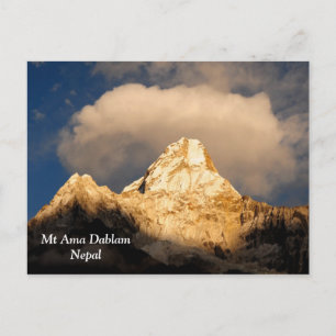 Postal Ama Dablam coronando la gloria