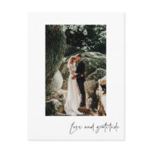 Ama Gratitud Foto Vertical Gracias Postcard