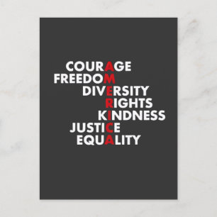 Postal Amabilidad en los derechos de la diversidad de la 
