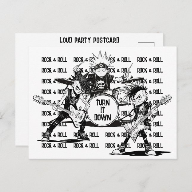 Postal Amable Vecino Excesivo Ruido Reducir Mensaje (Anverso / Reverso)