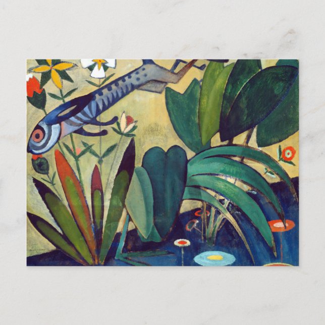 Postal Amadeo de Souza Cardoso El salto del Conejo (Anverso)