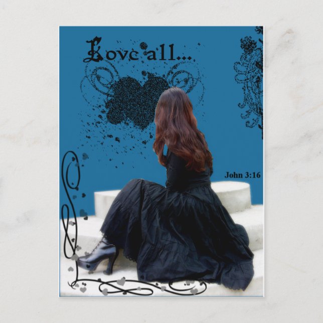 Postal Amado el mundo (Anverso)