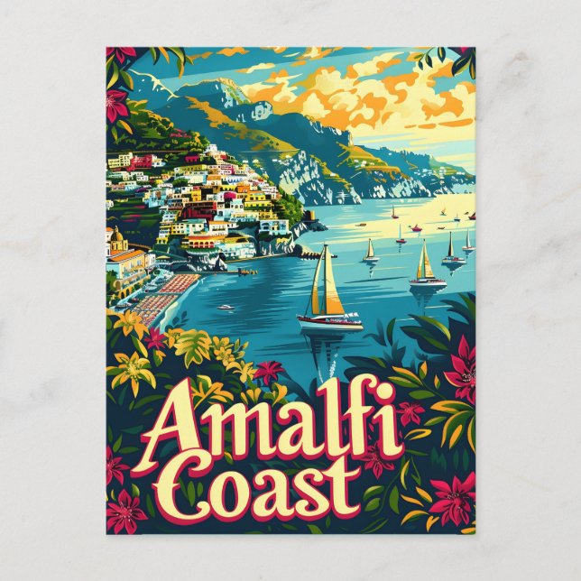 Postal Amalfi Coast Vintage (Anverso)
