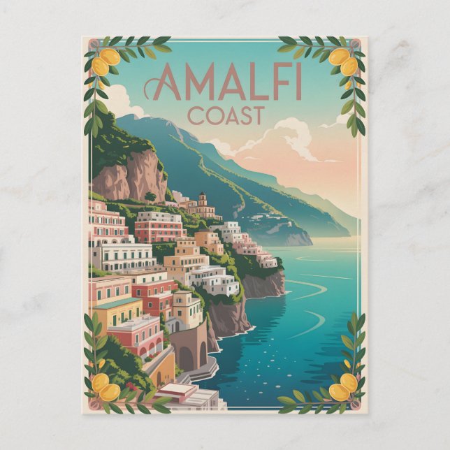 Postal Amalfi Coast Vintage (Anverso)