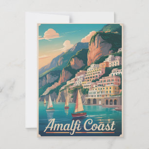 Postal Amalfi Coast Vintage