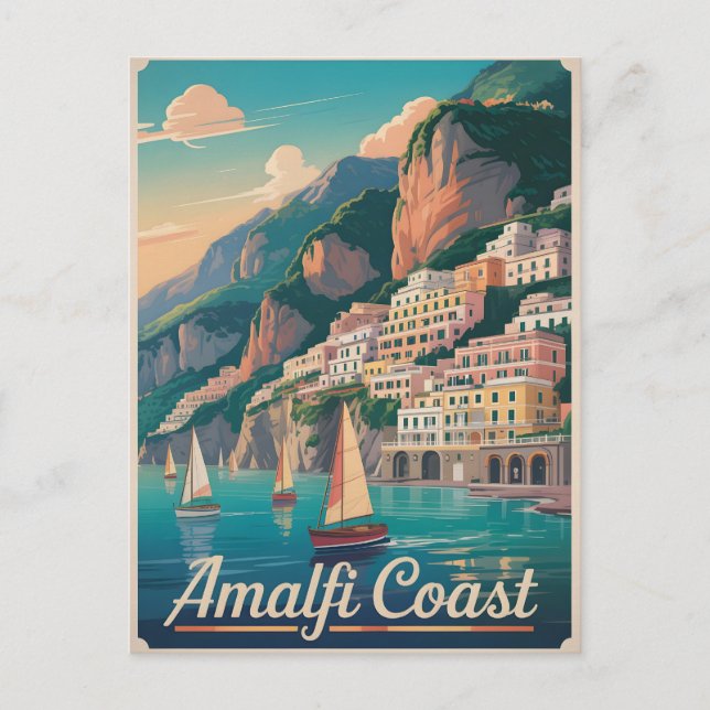 Postal Amalfi Coast Vintage (Anverso)