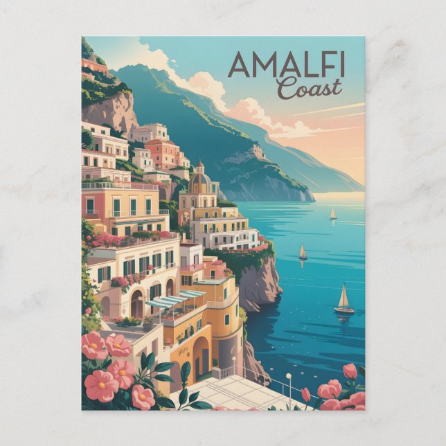 Postal Amalfi Coast Vintage (Anverso)