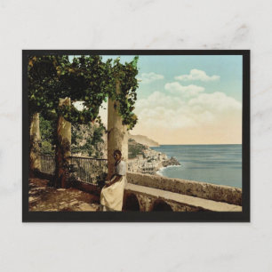 Postal Amalfi, de los Capuccini, Nápoles, Italia clásico