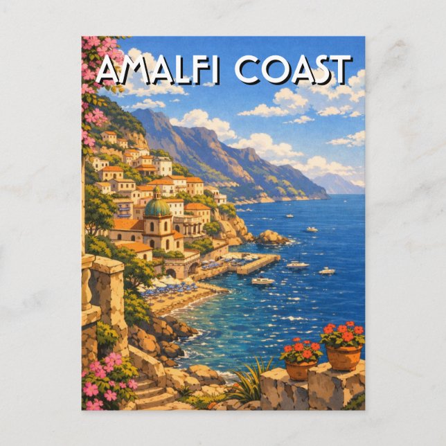 Postal Amalfi Italia (Anverso)