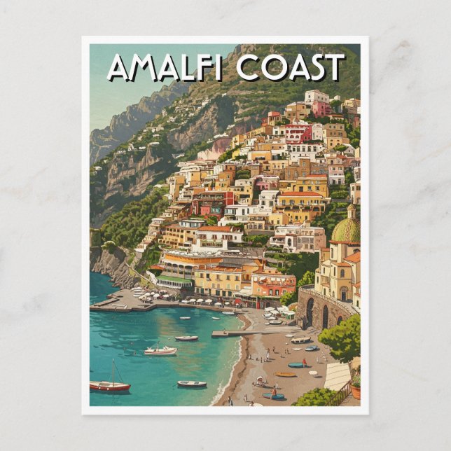 Postal Amalfi Italia (Anverso)