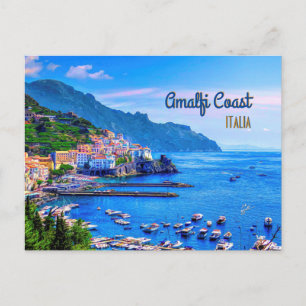 Postal Amalfi Italia Europa Fotografía de viajes moderna
