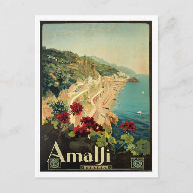 Postal Amalfi Italia Vintage (Anverso)