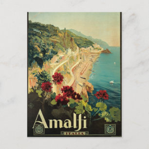 Postal Amalfi Vintage Italiana Postcard