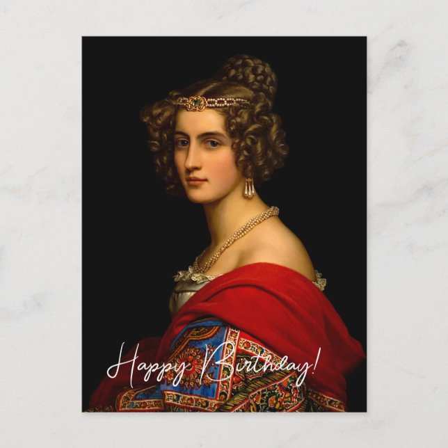 Postal Amalia von Schintling Belleza bávara (Anverso)