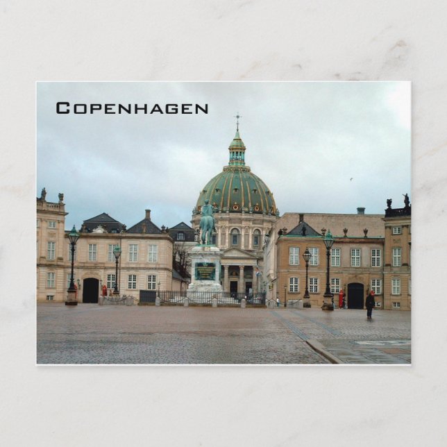 Postal Amalienborg - Copenhague (Anverso)