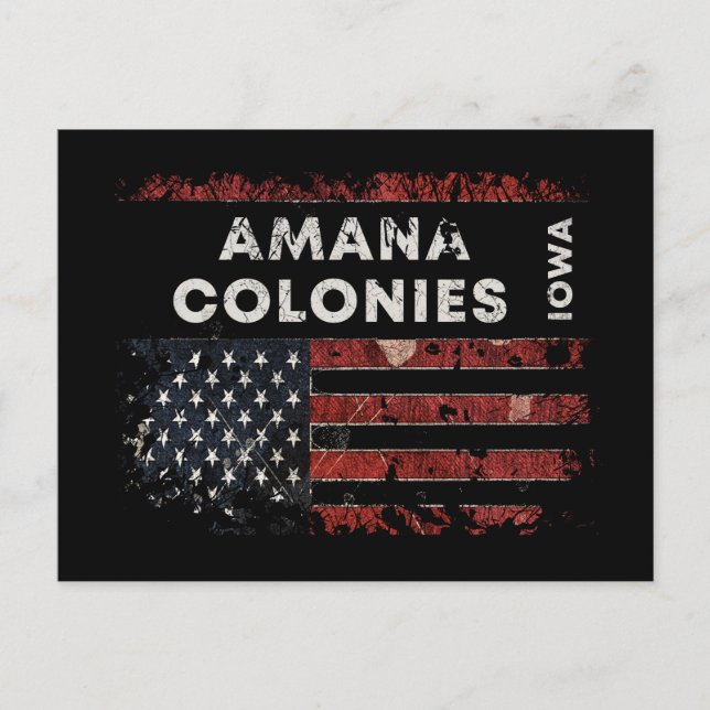 Postal Amana Colonies Iowa (Anverso)