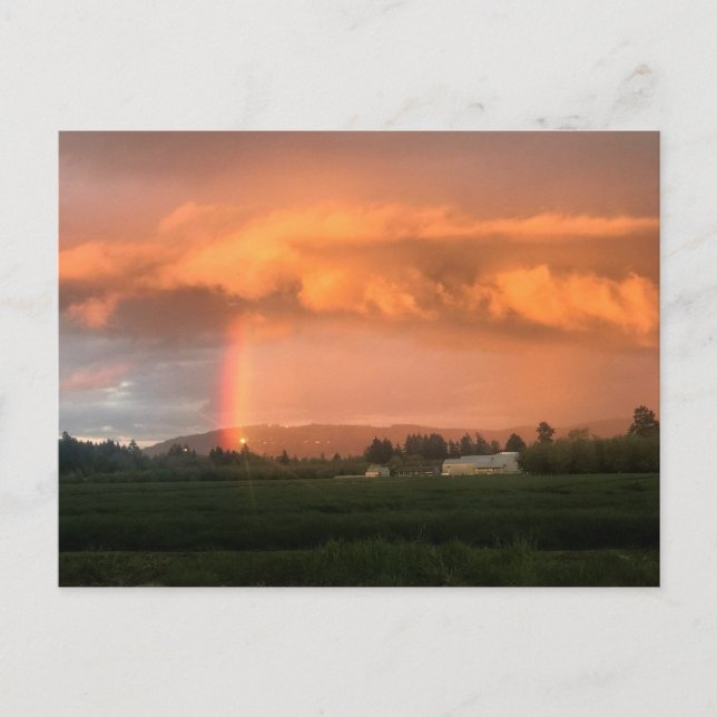 Postal Amanecer arcoiris (Anverso)