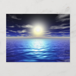 Postal Amanecer azul