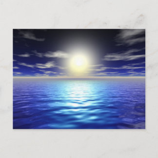 Postal Amanecer azul