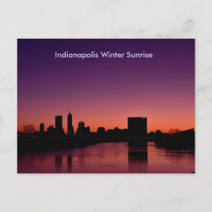 Postal Amanecer de Invierno de Indianápolis