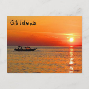 Postal amanecer de las islas gili