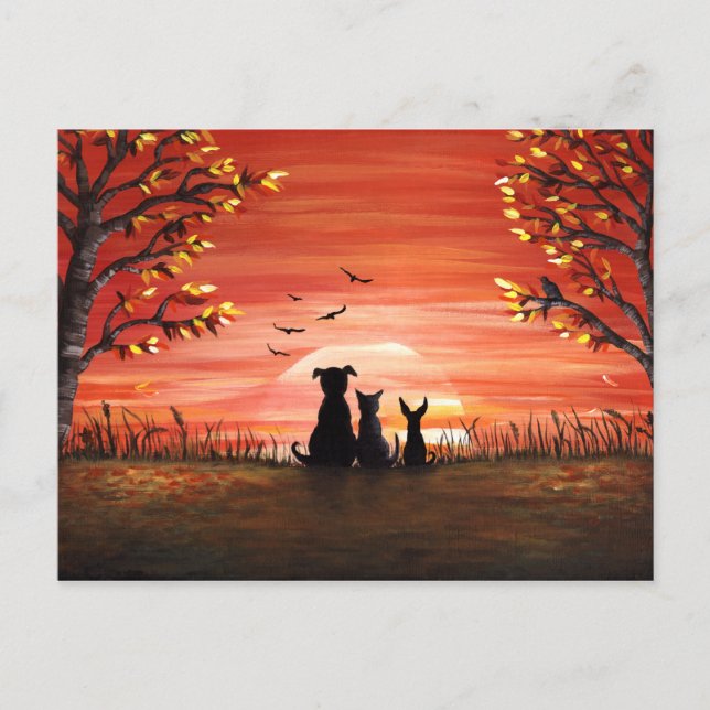 Postal Amanecer de otoño (Anverso)