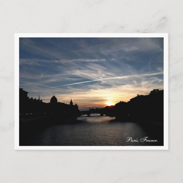 Postal Amanecer de París (Anverso)