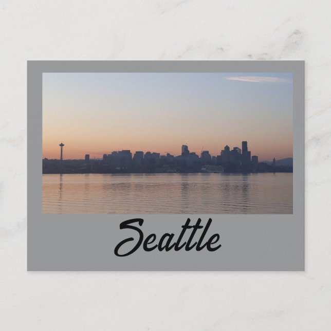 Postal Amanecer de Seattle (Anverso)
